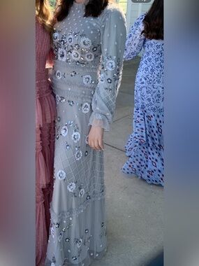 Frock and Frill silver gown